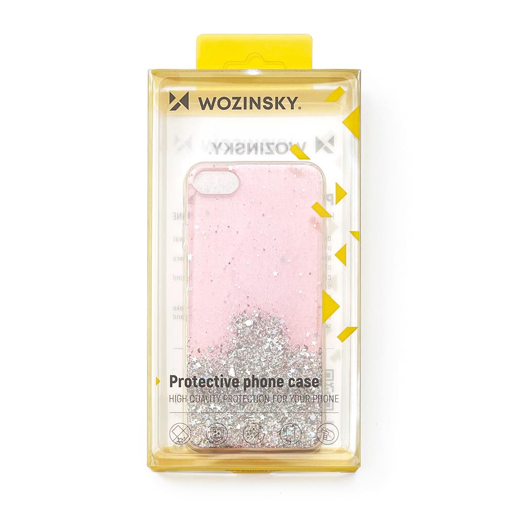 Wozinsky Star Glitter silicone case for Xiaomi Redmi Note 9T 5G - Transparent