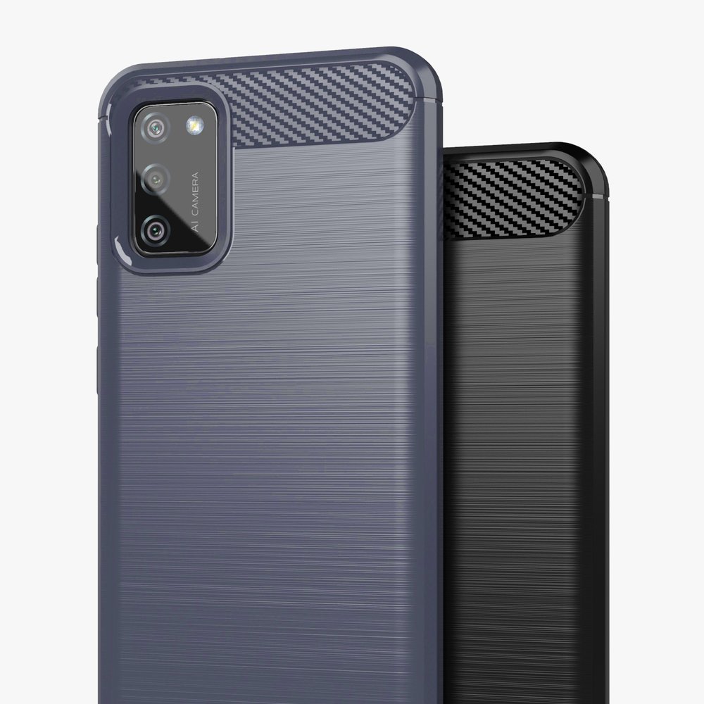 Carbon Shield TPU Case for Samsung Galaxy A02s - Black