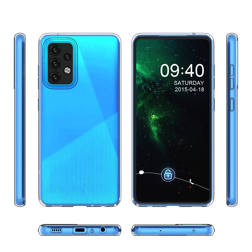 Transparent Protective Case for Samsung Galaxy A72 4G/Galaxy A72 5G - Transparent