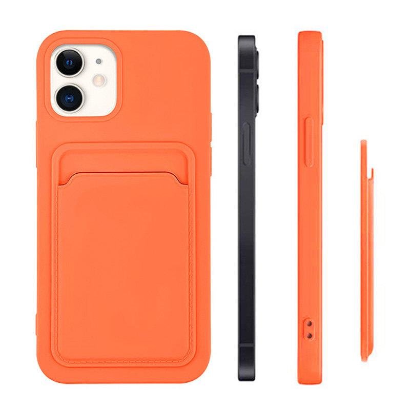 Card Case for Apple iPhone 13 Pro Max - Orange