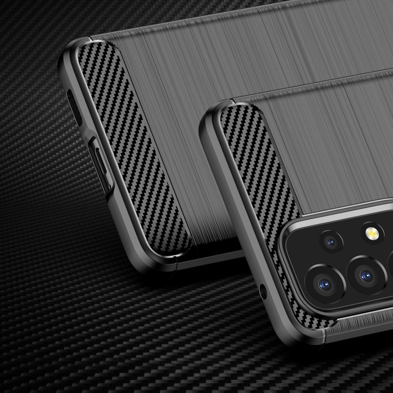 Carbon Shield TPU Case for Samsung Galaxy A53 5G - Dark blue