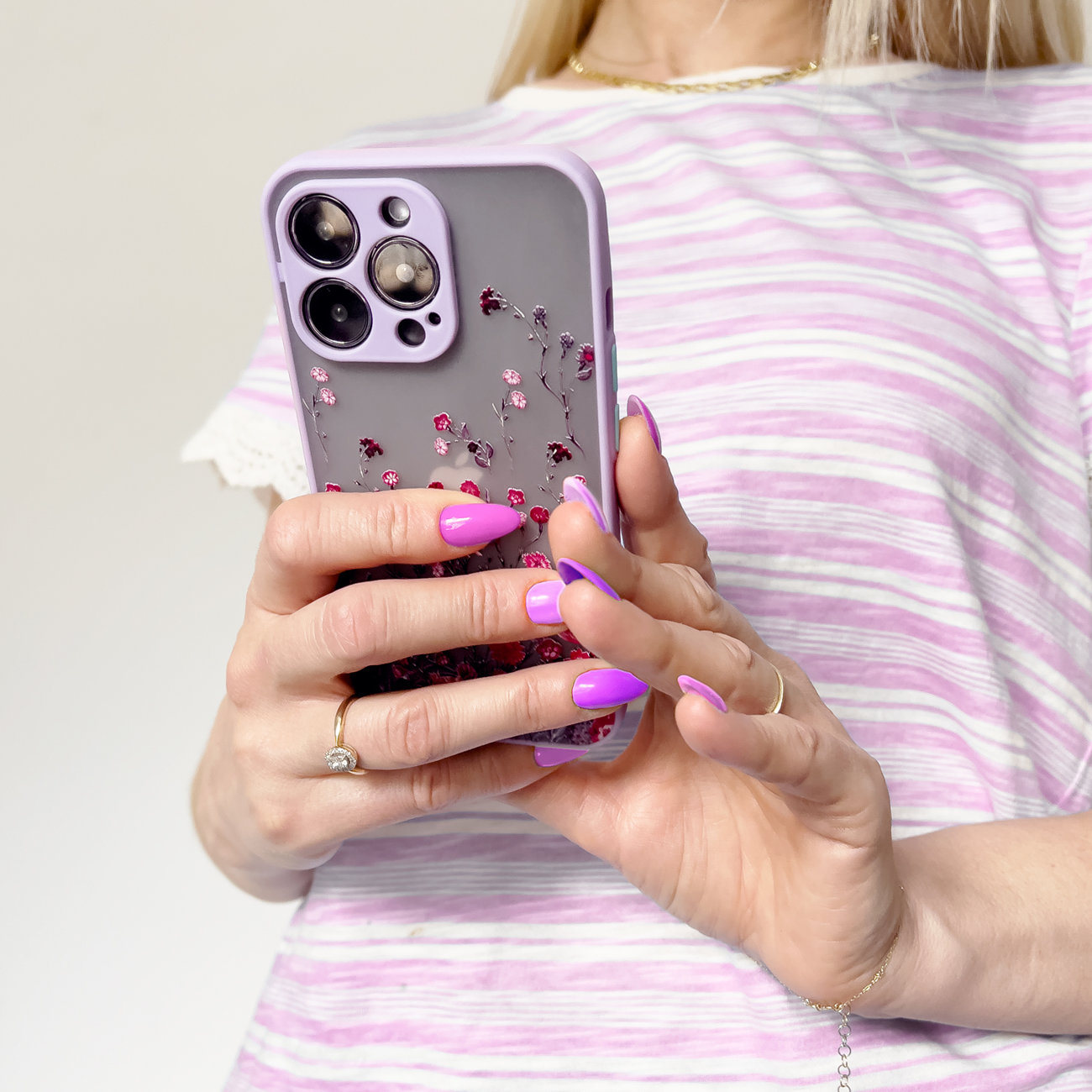 Flower Case for Samsung Galaxy A13 5G - Purple