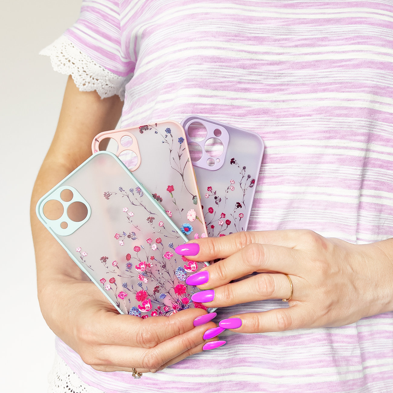 Flower Case for Samsung Galaxy A13 5G - Purple