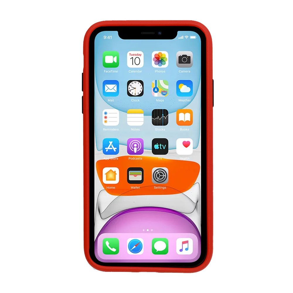 Vennus Button Matt case for Xiaomi Redmi 8 - Red