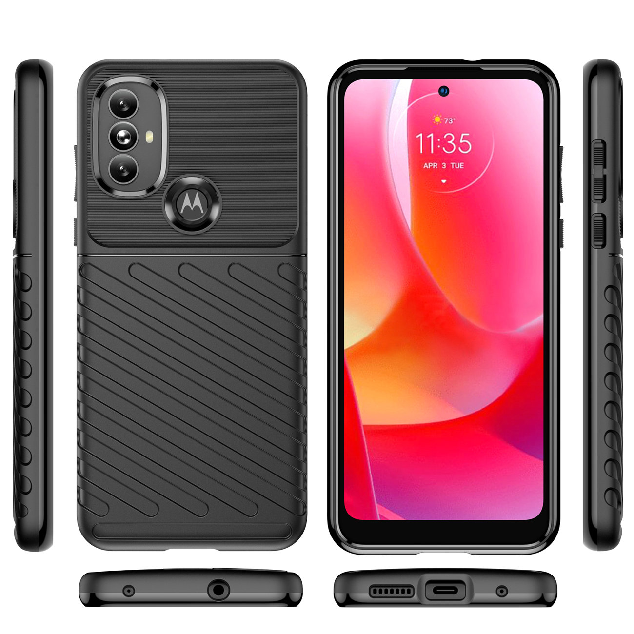 Thunder durable case for Motorola Moto G Power 2022 - Black