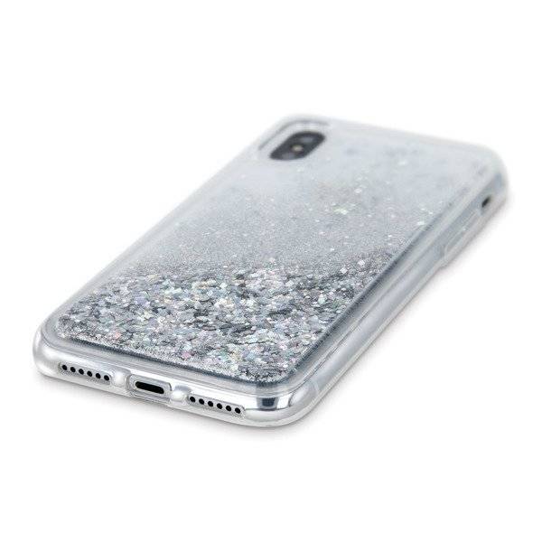 Case hourglass glitter for Huawei Y5P - Silver