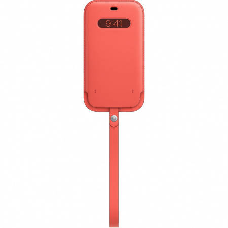 Original Apple Leather MagSafe Case for iPhone 12 Pro Max - Red