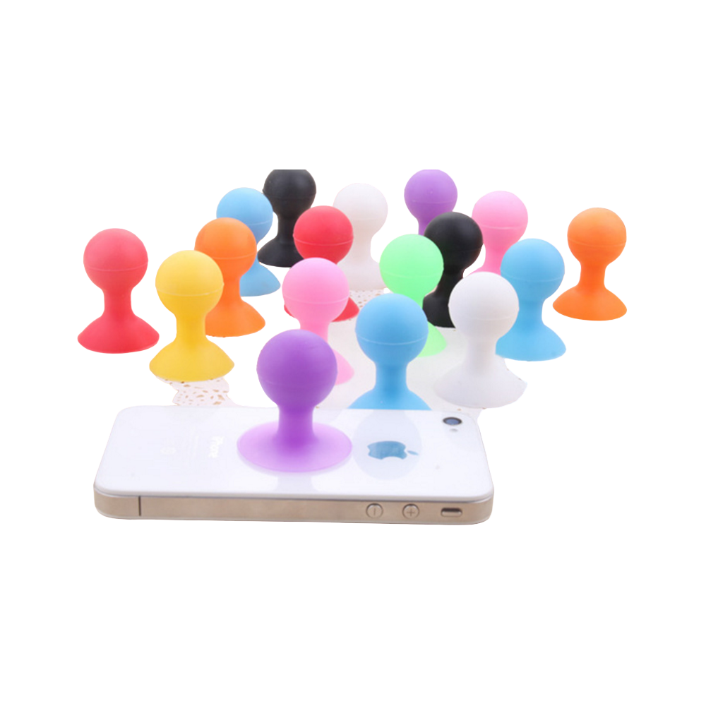 Mobile phone holder with a round head - White