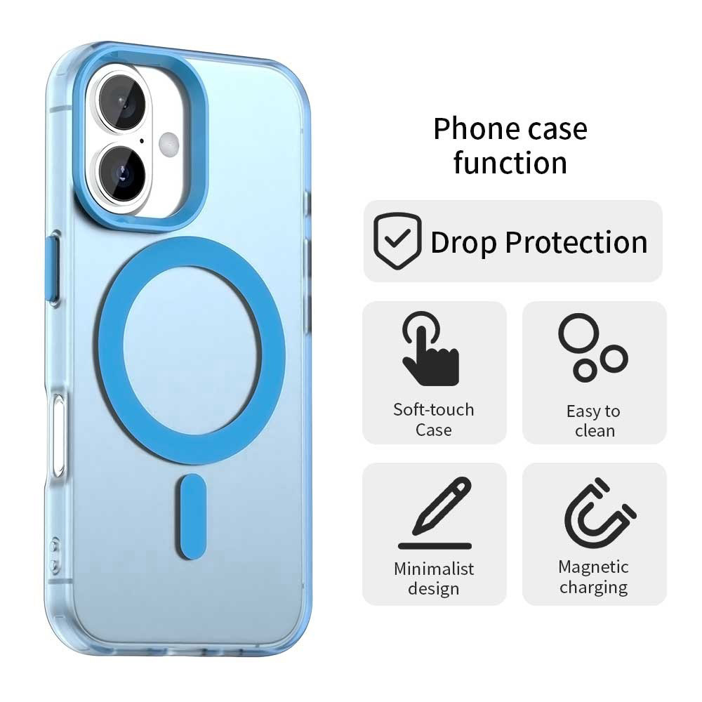 Techsuit - CandyCase MagSafe case for Apple iPhone 17 - Blue