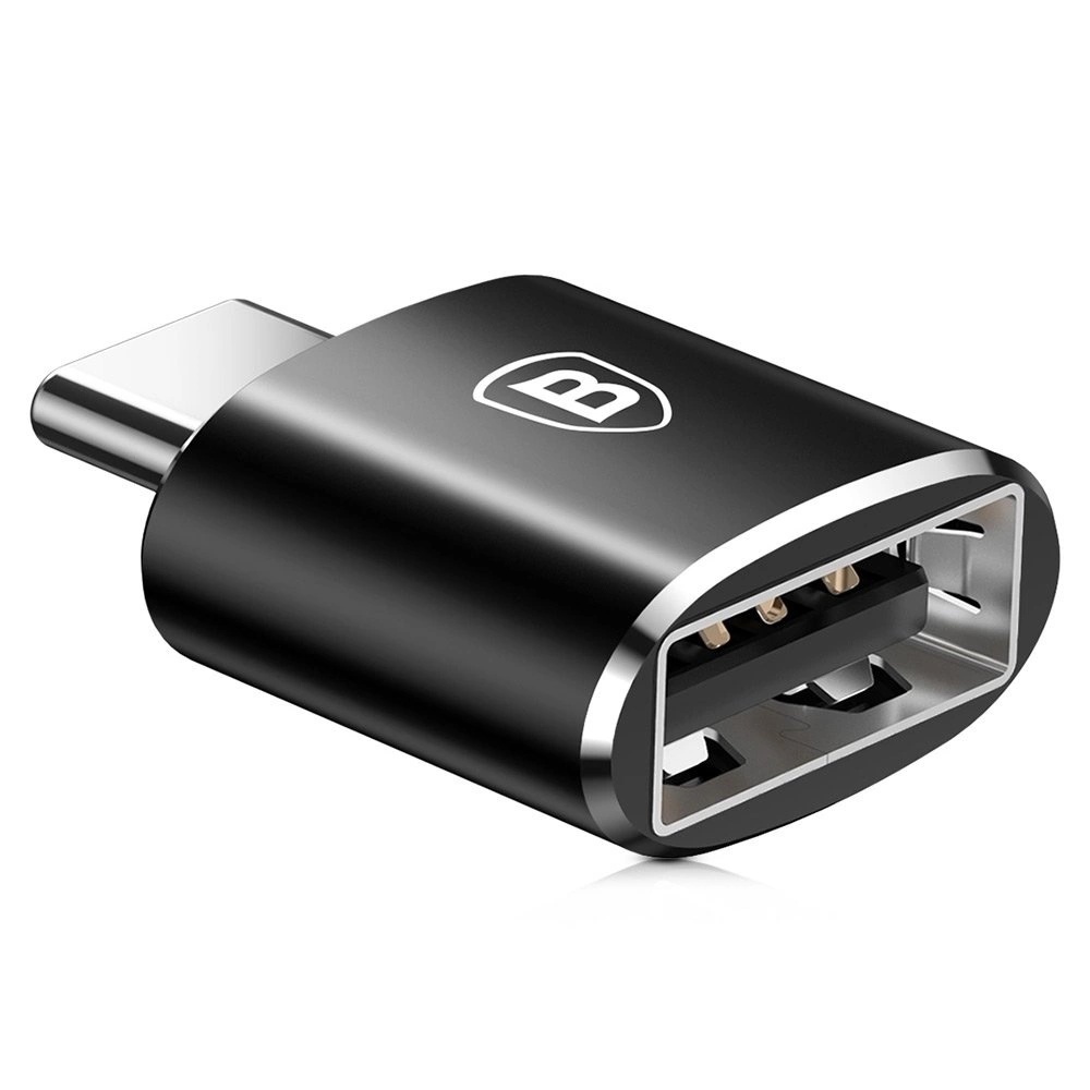 Baseus Mini USB - A to USB - C OTG adapter - Black