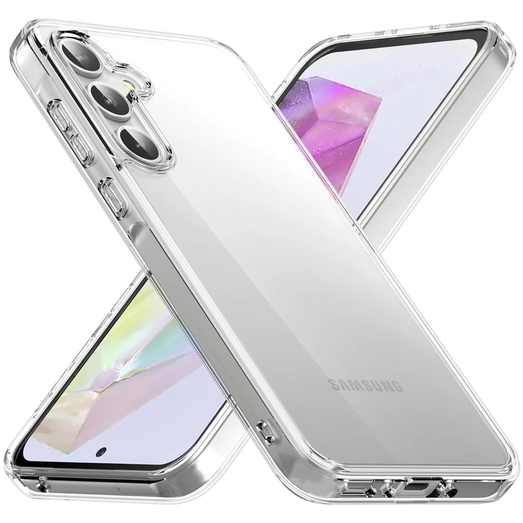 Transparent Protective Case for Samsung Galaxy A35 - Transparent