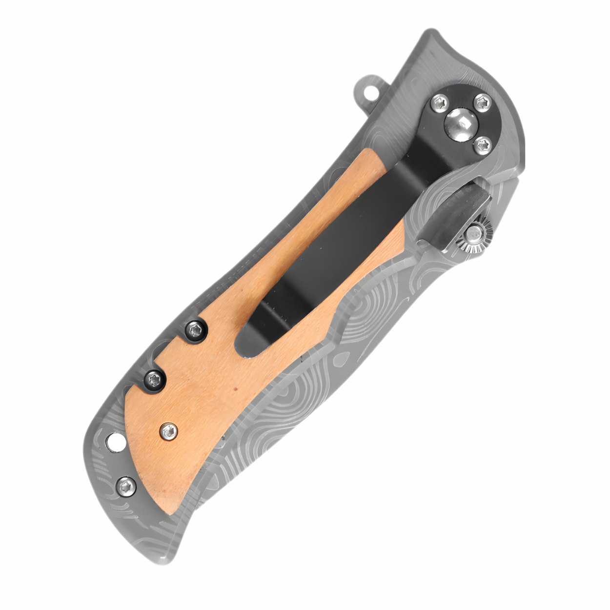 Outdoor Folding Knife WG715 - Brown / Gray