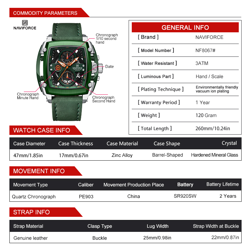 NAVIFORCE TU-38600 Watch - Black / Gold