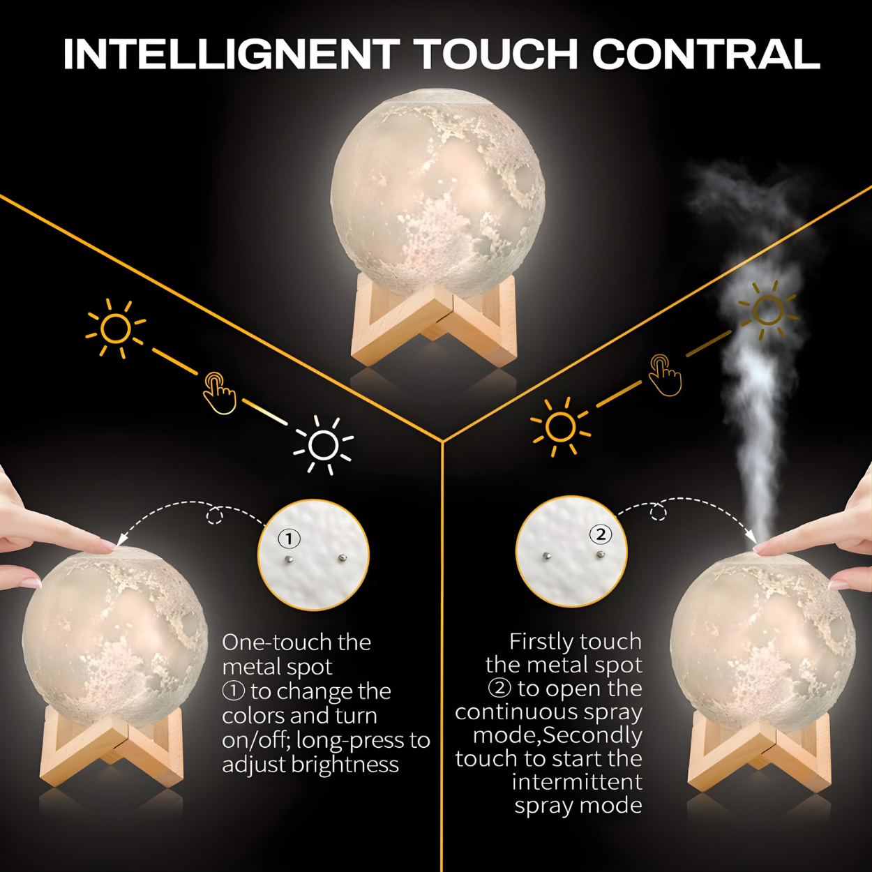 Air Humidifier Moon - White