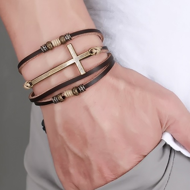 Men's Bracelet WR-2539 - Black