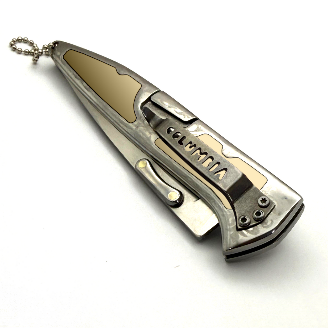 Outdoor Folding Knife B3123 - Yellow / Silver