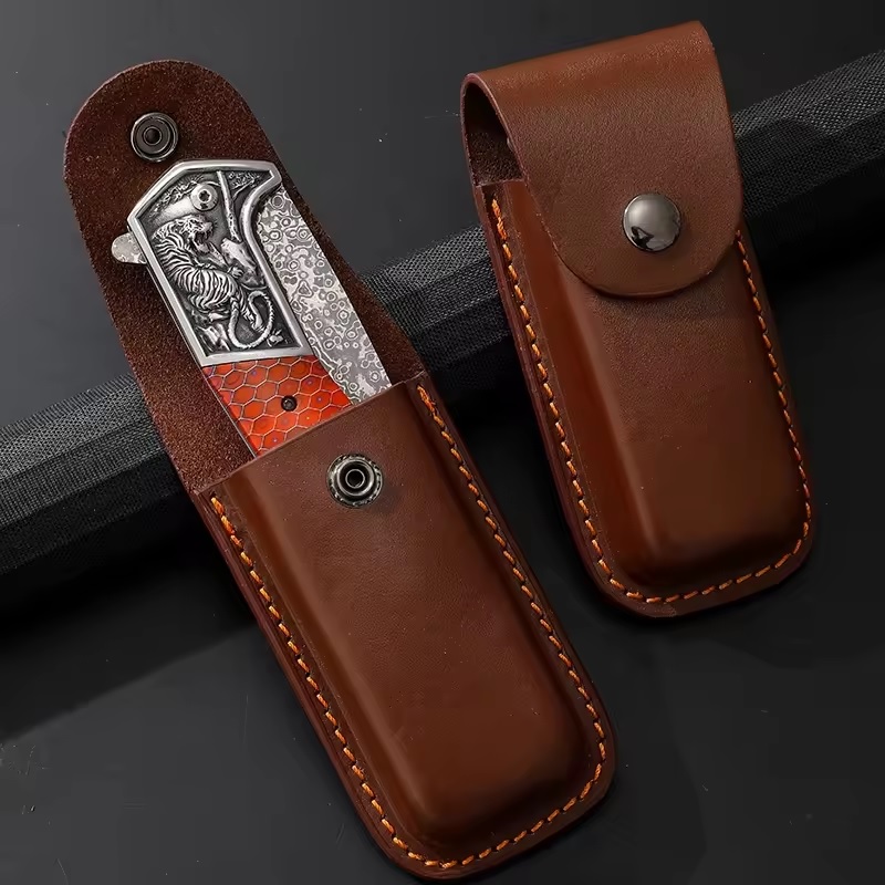 Damascus Outdoor Folding Knife CO-39986 DA3244 - Green