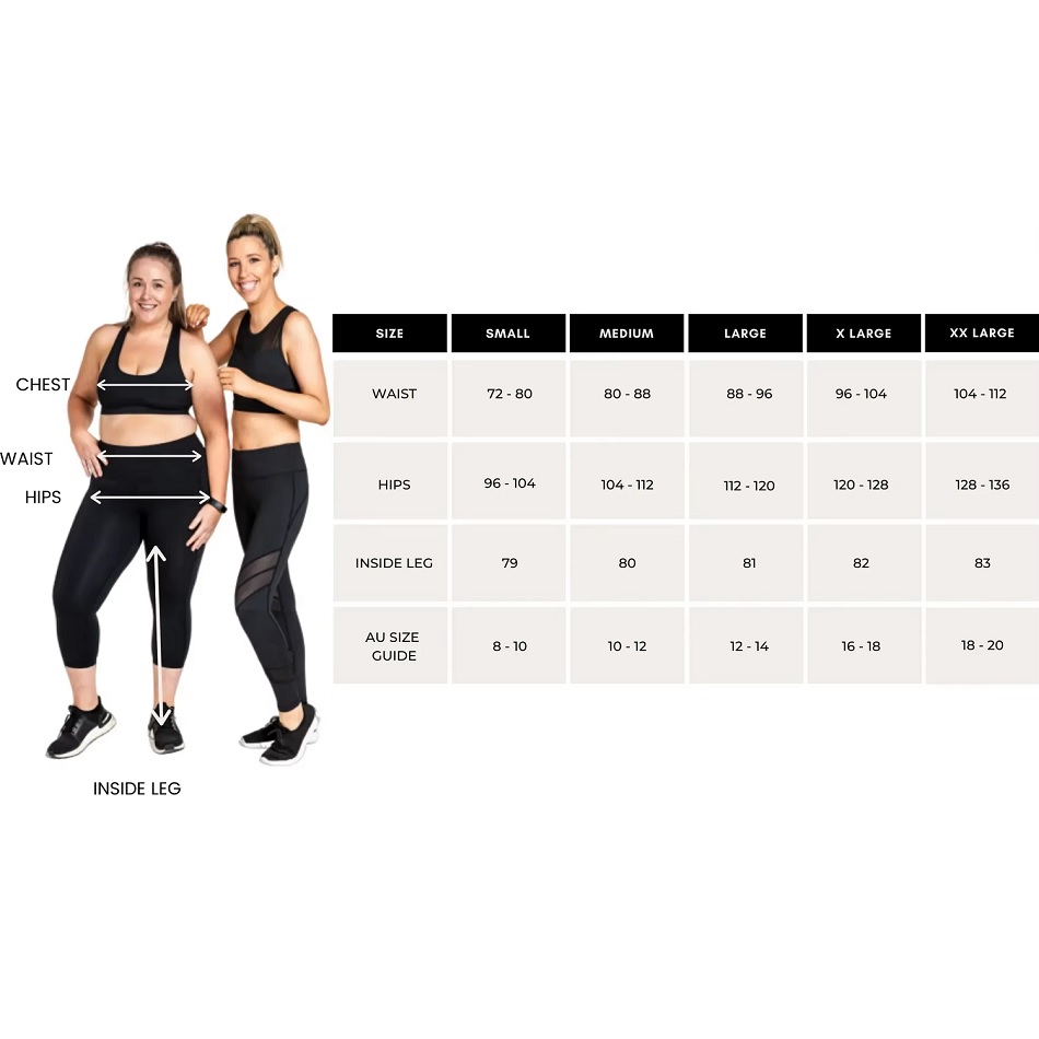 EA-30366 leggings - Black/White/L