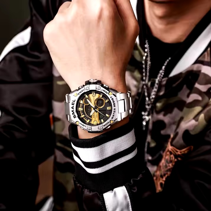SMAEL EF-35294 Watch - Silver / Black