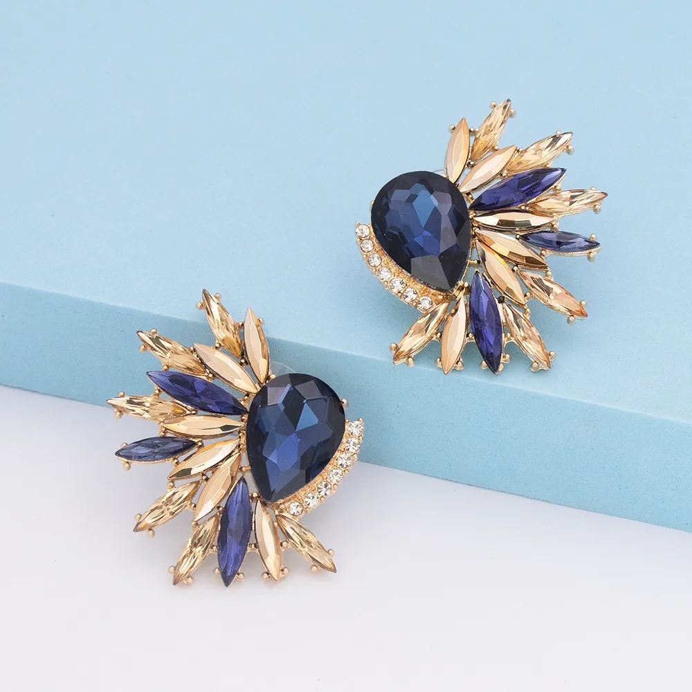 FL-33412 Earrings - Blue