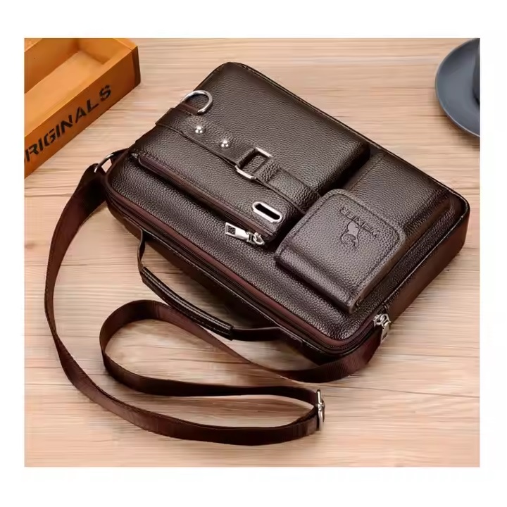 Men's Crossbody Bag WEIXIER FL-35522 - Brown