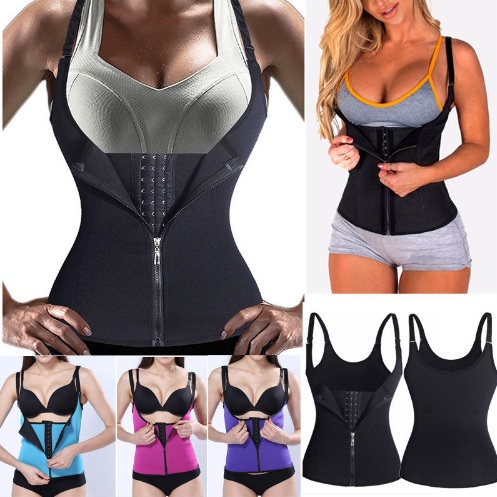 Shaping Corset with Adjustable Straps - Black / L