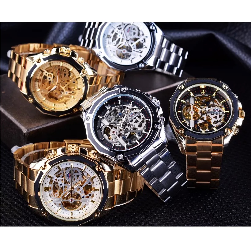 Watch FORSINING - Gold / White