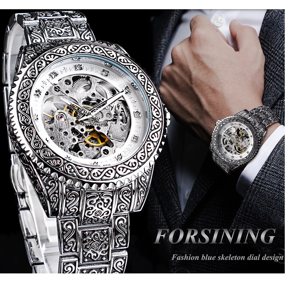 FORSINING OL-14515 watch - Silver