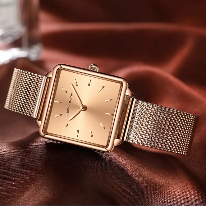 Hannah Martin Watch - Black/Gold/Pink