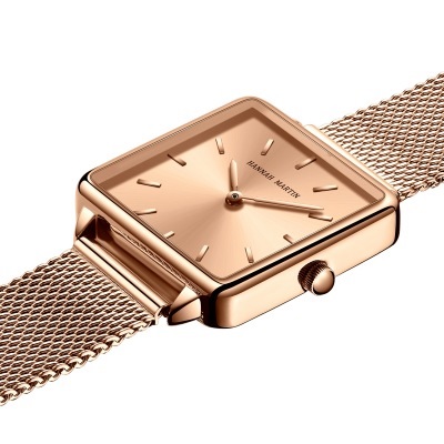 Hannah Martin Watch - Black/Gold/Pink
