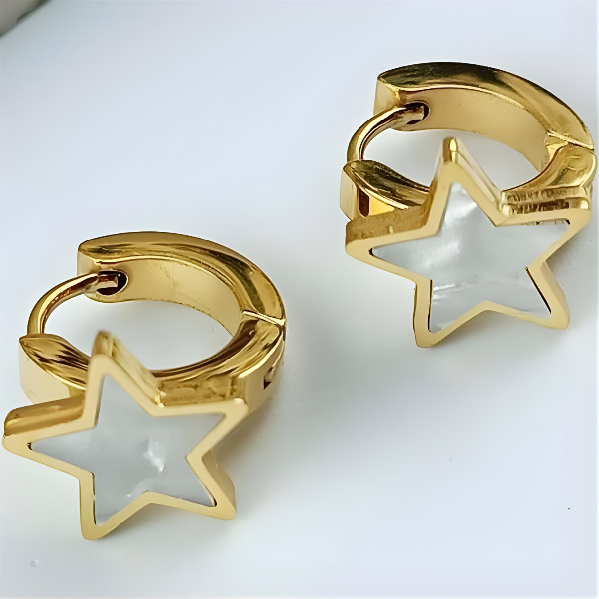 Earrings WS-39014 - White / Gold