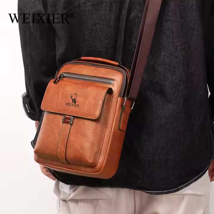 Men's Crossbody Bag WEIXIER EV-36167 - Dark Brown 2