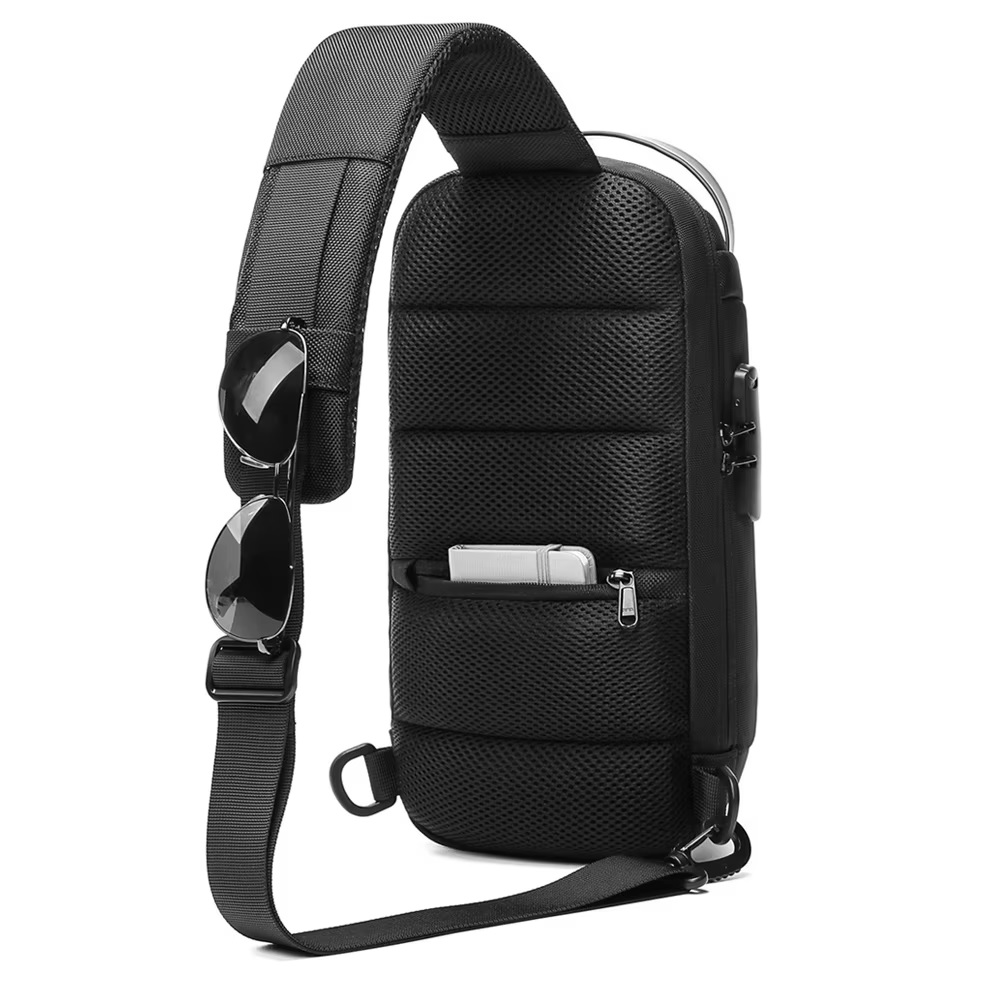 Shoulder bag with USB charging IS-36235 - Blue 2