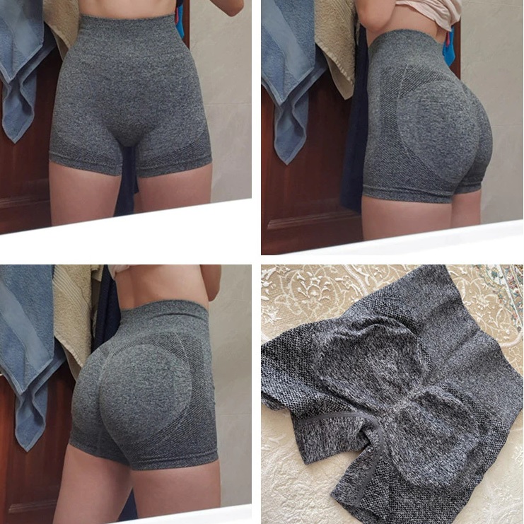 Short Push Up Leggings-Black/L