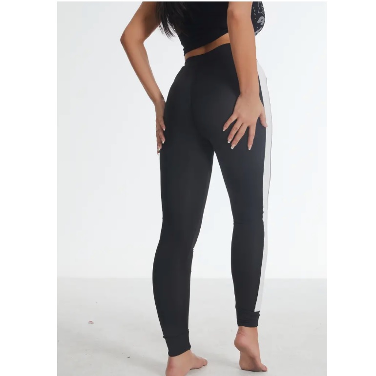 EA-30366 leggings - Black/White/L