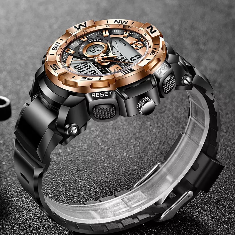 LIGE OM-14667 Watch - Black