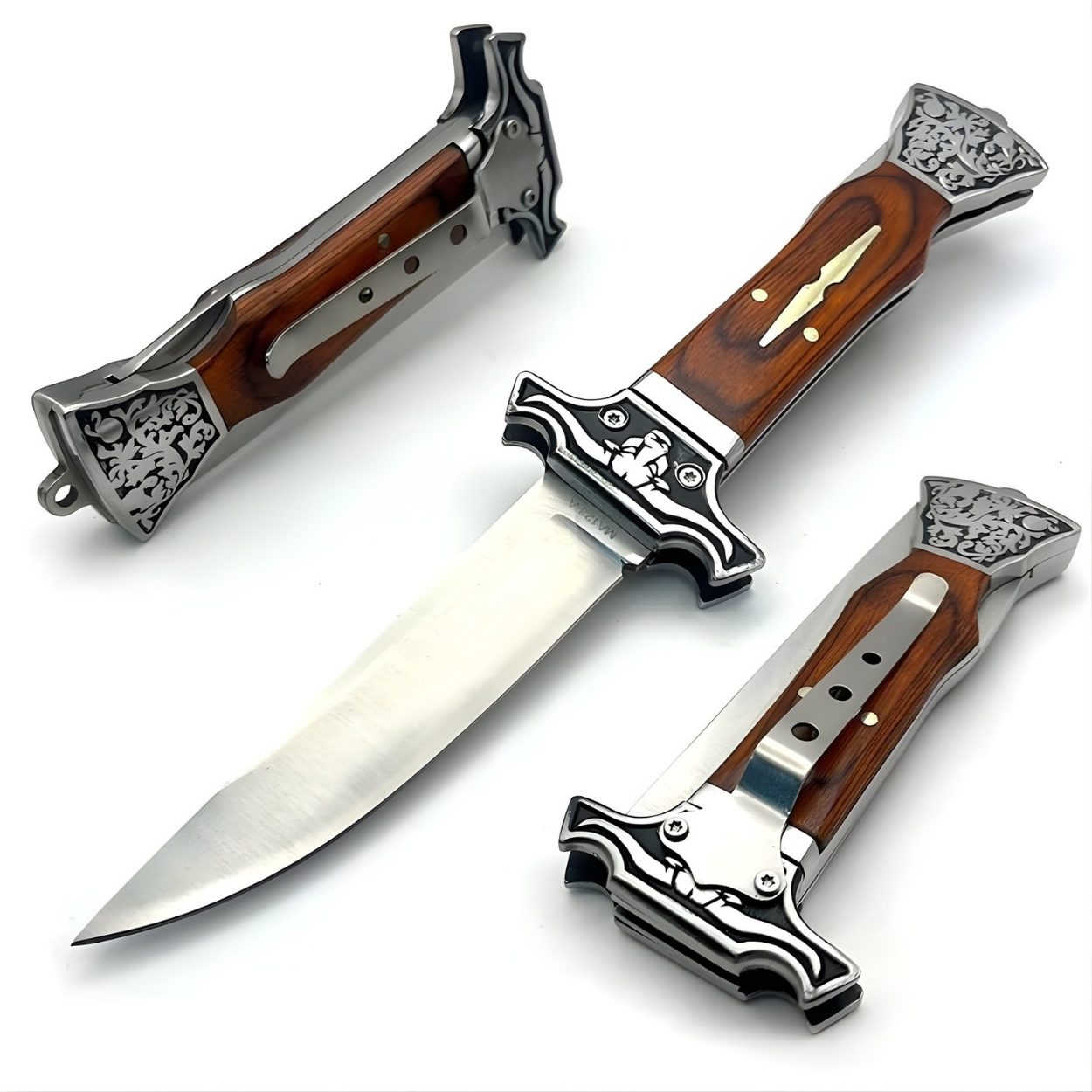 Outdoor Folding Knife MA123 - A - Brown