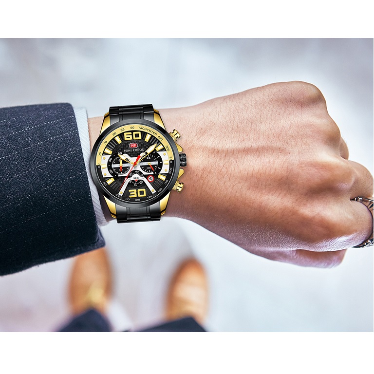 Watch Mini Focus NO-23884 - Silver / Gold