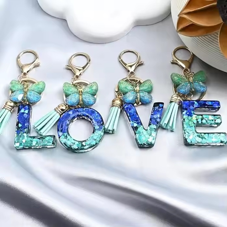 Alphabet Keychain - Z / Blue
