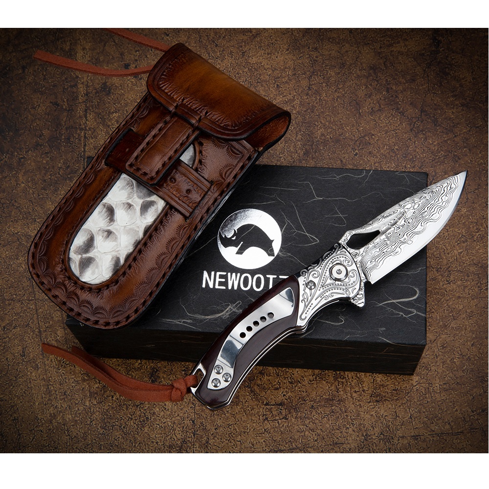 Hunting Folding Knife HARAHU MO-29043 - Brown