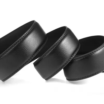 Belt without buckle - Black/130cm