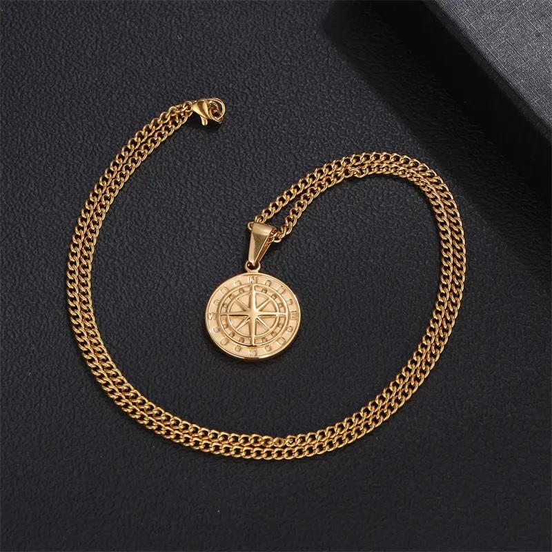 Compass Necklace - Gold
