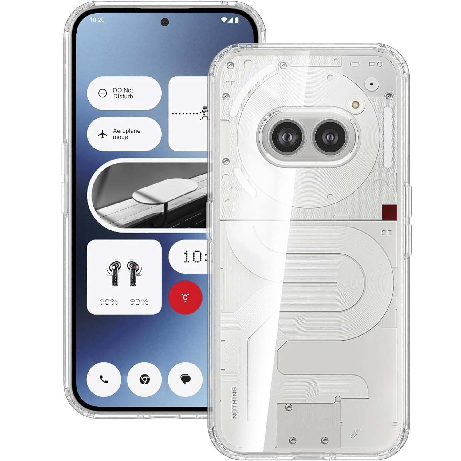Transparent Protective Case for Nothing Phone (2a)/(2a) Plus - Transparent