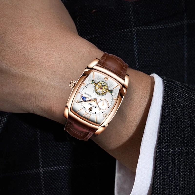 LIGE OR-35196 Watch - Black / White