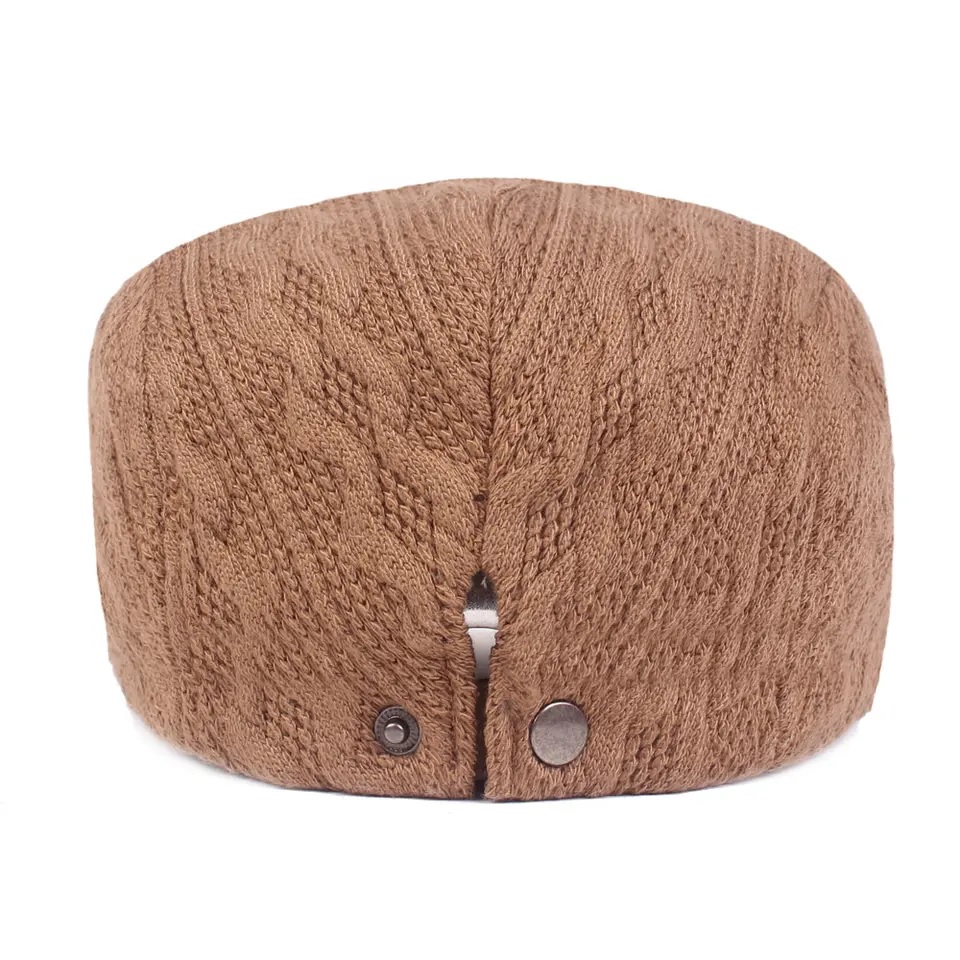 Men's Knitted Beret - Dark Blue