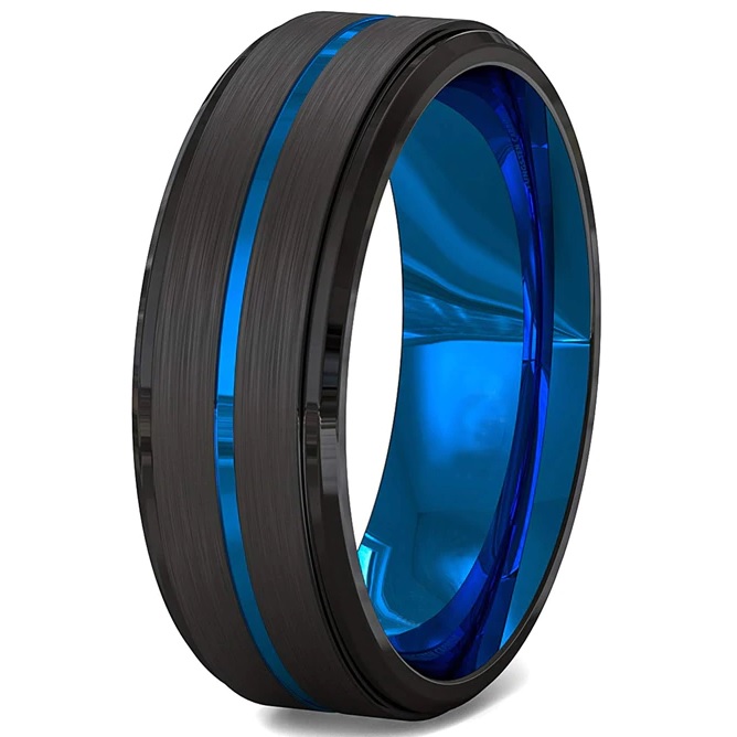 AR-7139 Ring - Black/Blue/55mm