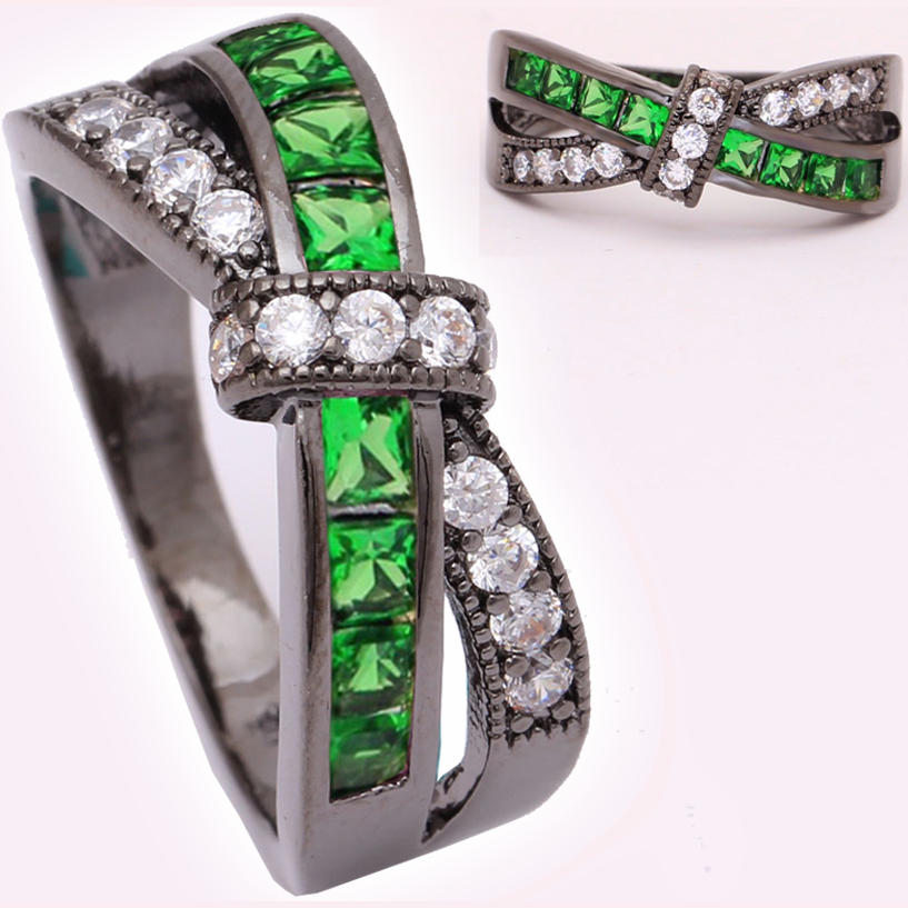 Ring DI-2299 - Black/Purple/56.9mm