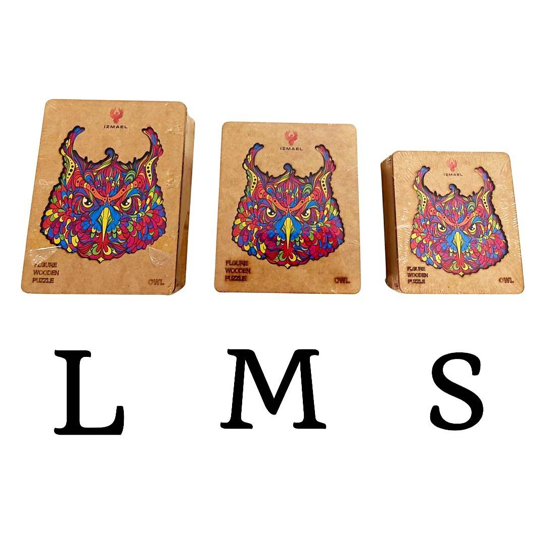 Wooden puzzle - Owl/L