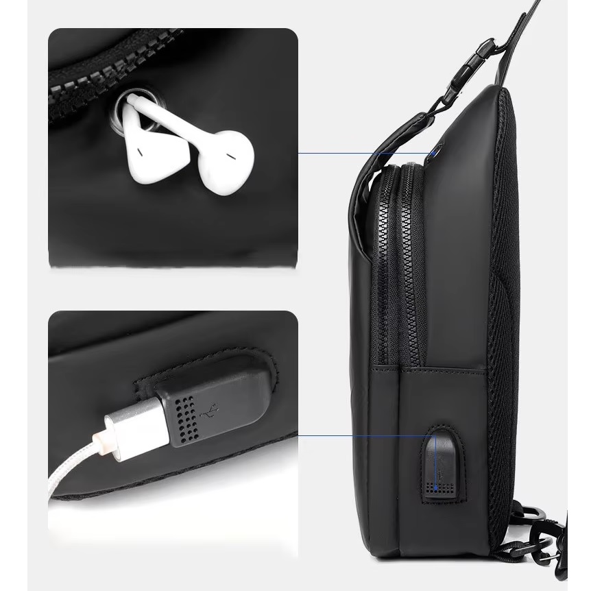 WEIXIER SP-35644 Shoulder Bag - Black