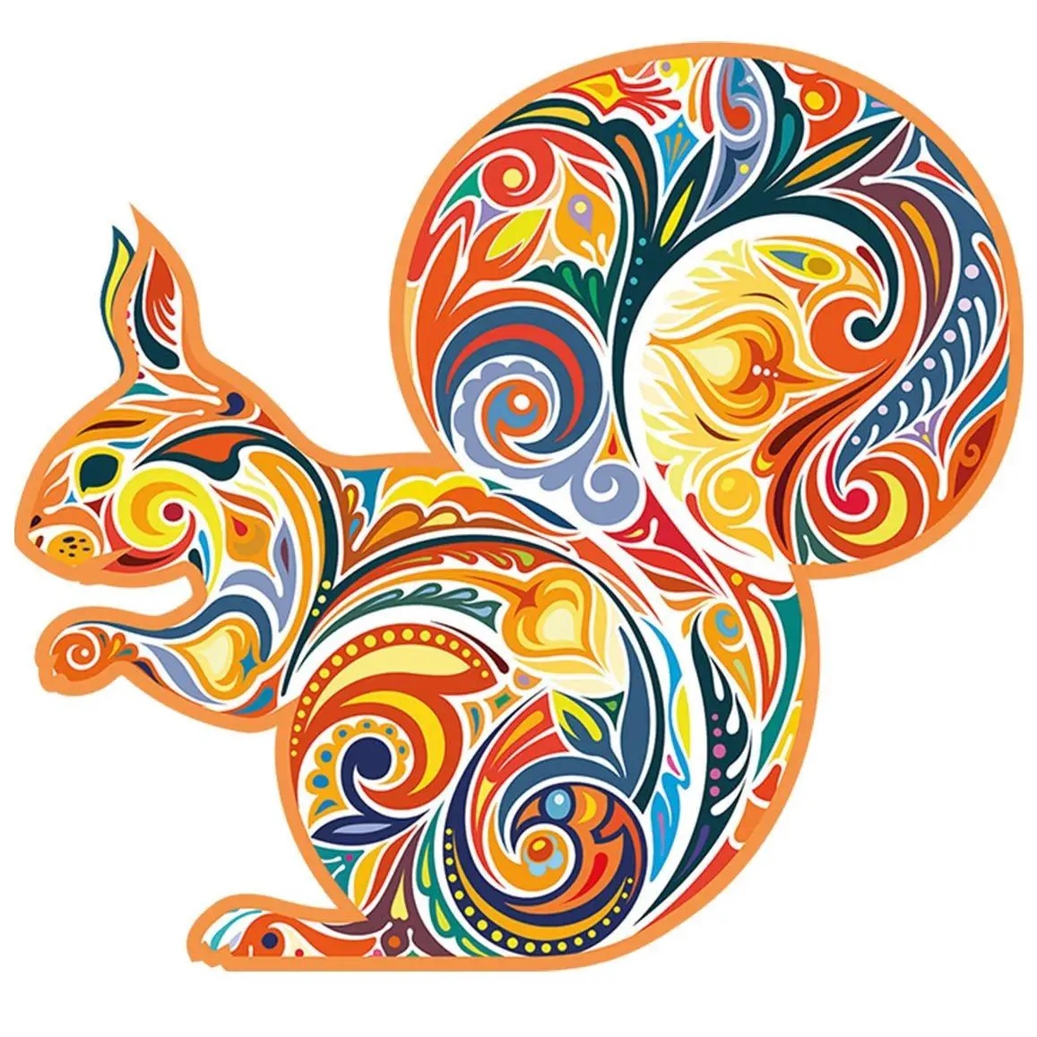 Wooden puzzle - Squirrel/M